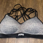 PINK - Victoria's Secret Victoria’s Secret Pink Ultimate heathered S strappy yoga sports bra Photo 0