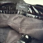 VERO MODA  Glossy black high rise straight leg patent pleather pants Photo 5