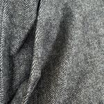 J.Crew Herringbone Wool Blend Charcoal Gray Black Button Front Mini Skirt 0 Photo 5