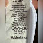 EVENT Delicate Light Blue White Sheer Back & Front Open V Neck Midi Dress.Sz M Size M Photo 10