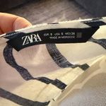 ZARA  Navy and White Striped Blazer Photo 3