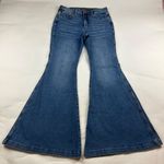 Wrangler LONG Blue Stretch Denim High Rise Extreme Flare Jeans 30 Photo 0
