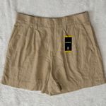 EXPRESS NWT  Linen Blend Pleated Shorts Business Casual Photo 0
