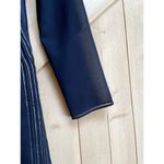 Sandro  Silk Blend Black Belted Long Dress Size 1 Small Photo 3