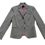 The Limited  Blazer Jacket Gray Button Front Career Basic Blazer Size 6 Photo 6