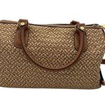 Eric Javits Brown & Woven Textured Crossbody Handbag Photo 0