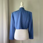 Vintage ‘00s Marsoni Periwinkle Beaded Bolero Evening Jacket Blue Size 10 Photo 3