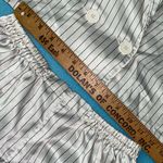 FANTASIES pajama set crop top with pull on shorts pinstripe vintage size S White Photo 7