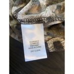 Oleg Cassini  Animal Print Cocktail Event Dress Medium Belted‎ Faux Wrap Mini Mob Photo 5