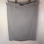 Violeta Women's XL Geometric Pencil Skirt Knee Length‎ Belted Waist Career Wear Black Photo 3