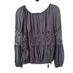 Free People Gotta Love It Peasant Top Navy XS Photo 2