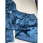 Soft Sensations 2X Pajama Set Womens Blue Gold Trim Sleepwear Loungewear Size XXL Photo 13