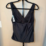 Kindred Bravely NWT Crossover Nursing &‎ Maternity Tankini Top Black Size Large Photo 3