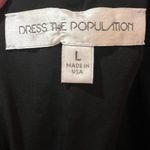 Dress the Population  Marilyn Sequin Sleeveless V-Neck Mini Dress Black Sz Large‎ Photo 14