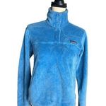 Patagonia Women's Re-tool Snap Sherpa Alaska Blue Pullover Sweatshirt Size S Photo 0