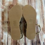 Pretty Little Thing  Gold Espadrille Lace Up Flatform Sandals Size 9 Photo 8