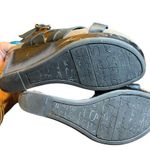 Sam Edelman Design SE Boutique Pewter Chrome & Black Strappy Platform Wedges Photo 5