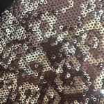 ZARA  TRF Sequin Blouse Top XSMALL Collection Brown Gold Animal Print Long Sleeve Photo 7