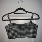 Black and White Checkered Women's Top Photo 1