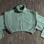 Anthropologie  Mable turtle neck cable knit crop sweater Photo 0