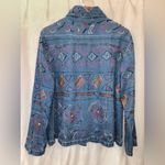 None Vintage West End All Over Embroider Denim Shirt/Jacket With Pockets-Large Photo 4