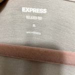 EXPRESS NEW  Dusty Pink Soft Knit V-neck Dolman Sleeves Boho Relaxed Fit Top XL Photo 2