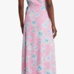 WAYF 💕💕 The Angelina Floral Wrap Gown ~ Mauve Pink Floral Print Small S NWT Photo 3