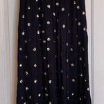 GOA Collection black tiered maxi skirt with circles of gold sequins size S/M Photo 0