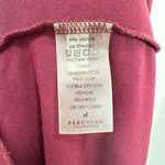 Peruvian Connection Stretch Jersey Knit Scoopneck Purple Red Longsleeve Dress Photo 7