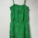 Pink Lily  Green Romper with Tie Belt Photo 7