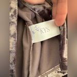 Sophie Rue  Small Deep Violet Crushed Velvet Rushed Button Up Shirt Purple Photo 4