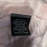 Rock & Republic Feather Print Blush Pink Draped Racerback Tank Top - Size Medium Photo 7