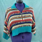 Free People Make Me Happy Cropped Sweater XS Photo 2