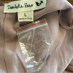 Double Zero ‎ Faux Leather & Chiffon Blouse NWOT Size Large Photo 3