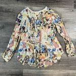 Anthropologie MAEVE BY Abella patchwork floral top Photo 3