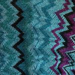 Karina Grimaldi NWT  “Nicole” Knit Dress Size XS Teal Zig Zag Photo 10