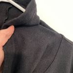 Lou & grey ANN TAYLOR LOFT Solid Black Drawstring Cowl Neck Pullover Sweatshirt Photo 9