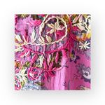 Raj ❤︎︎ Heart Embroidery Tunic Top Dress ❤︎︎ Pink Floral ❤︎︎ Made in India ❤︎︎ Size XL Photo 4