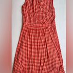 Anthropologie Maeve by Brianne Cowl Neck Daisy Print Dress Orange Size M Photo 9