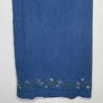 Alfred Dunner Vintage  Denim Embroidered Skirt‎ Photo 2