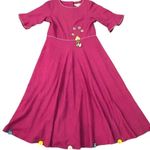 Anthropologie  Oracra Handmade Whimsical Embellished Midi Dress Embroidered Photo 0