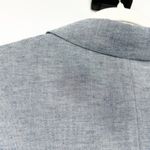 Drew Womens Lagenlook Coastal Work Career Academia Chambray Linen Blend Blazer L Photo 5