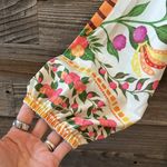 NWOT Sunday Up Yellow Green Dolce Vita Italy Lemon Printed Abstract Dress Small White Photo 5