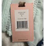 Alexis  Isola Crop Top Women's Large Blue‎ Linen Blend Strapless Smocked Back NWT Photo 6