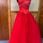 Tiffany Designs Red ball gown Photo 2