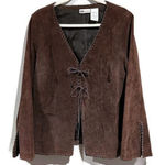 Faded Glory Vintage suede leather Brown Women's Bohemian Jacket Photo 0