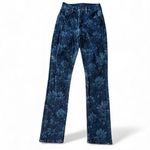 Mother Dazzler Hover jeans depth of field floral denim 23 stretch Blue Photo 4