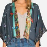 Johnny Was silk rainbow cropped kimono/jacket NWT RARE Photo 0