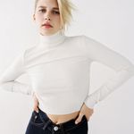 ZARA Nwt Ribbed Cropped Turtleneck Sweater Top Blouse Photo 3