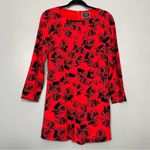 Peter Som NWT  x Made In Kind Anthropologie Floral Romper Red Women’s 4 Photo 1